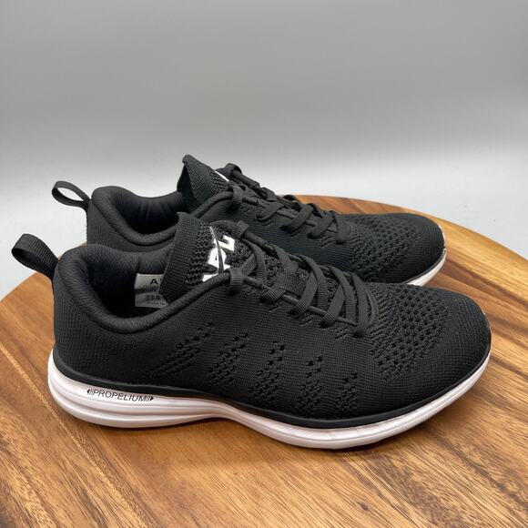 APL Techloom Pro Shoes Womens Size 8 Black Running Comfort Walking Gym Sneakers - Picture 1 of 8